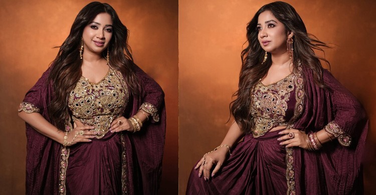 গানের রানির সাজে রাজকীয়তার ছোঁয়া