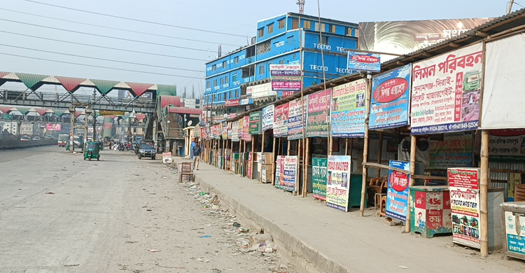 দূরপাল্লার যানবাহন বন্ধ, খোলা নেই বাস কাউন্টার