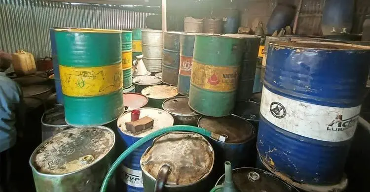 সিরাজগঞ্জে ডিজেল মজুতের দায়ে ব্যবসায়ীর কারাদণ্ড