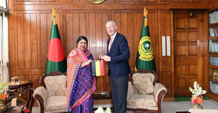স্পিকারের সঙ্গে বেলজিয়ামের রাষ্ট্রদূতের সাক্ষাৎ