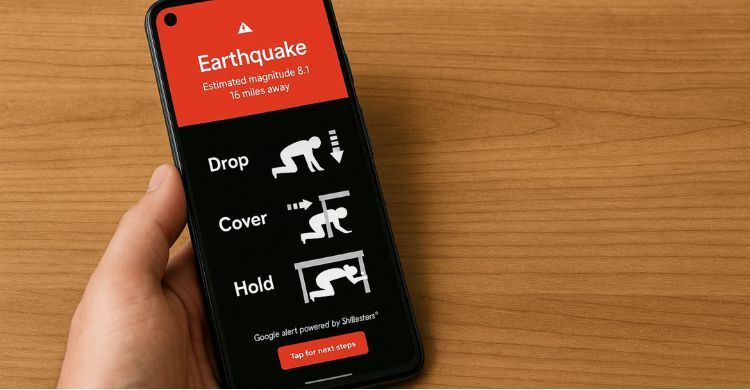 স্মার্টফোনে ভূমিকম্পের আগাম বার্তা পেতে যা করবেন
