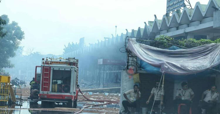 Smoke still rising from Shahjalal Airport cargo village
