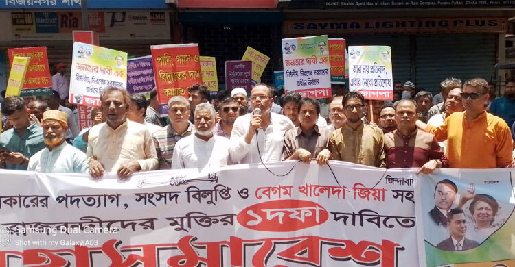 সরকারের পদত্যাগ ছাড়া রাজপথ ছাড়বো না: সমমনা জোট