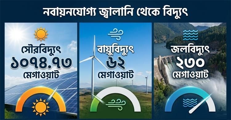 সক্ষমতার ৫০ শতাংশ উৎপাদন হয় নবায়নযোগ্য বিদ্যুৎ