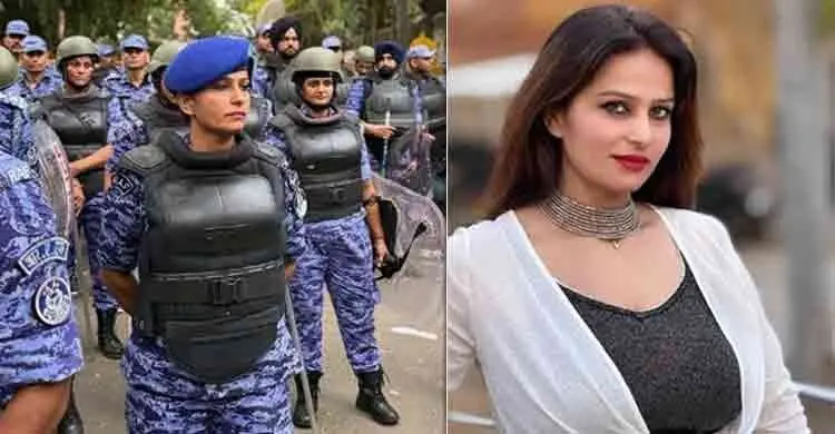 মডেল না পুলিশ অফিসার? আন্দোলনের মধ্যেই তুমুল আলোচনায় সোনিয়া!