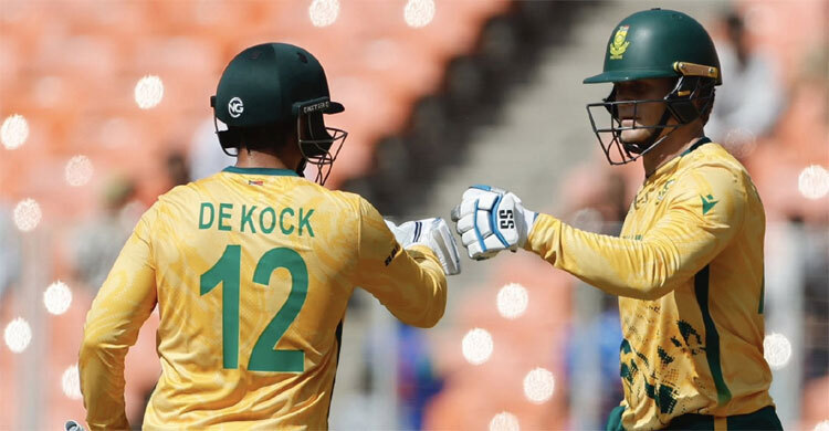 De Kock, Rickelton help South Africa to 187-6 against Afghanistan