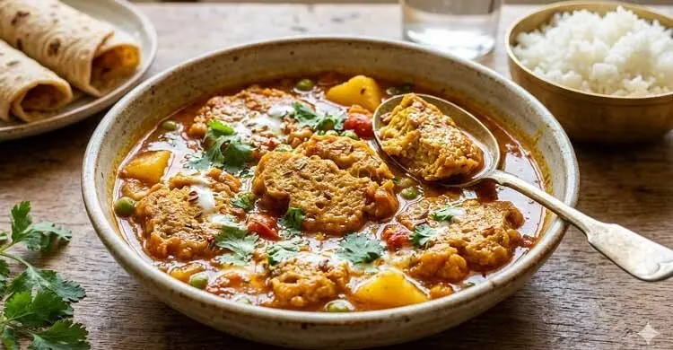 সয়াবিনের নিরামিষ অমলেট কারির রেসিপি