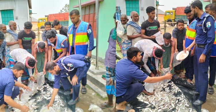 ১৭০ কেজি জাটকা গেলো এতিমখানায়