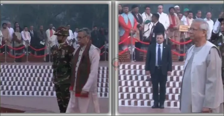 বিজয় দিবসে স্মৃতিসৌধে রাষ্ট্রপতি ও প্রধান উপদেষ্টার শ্রদ্ধা