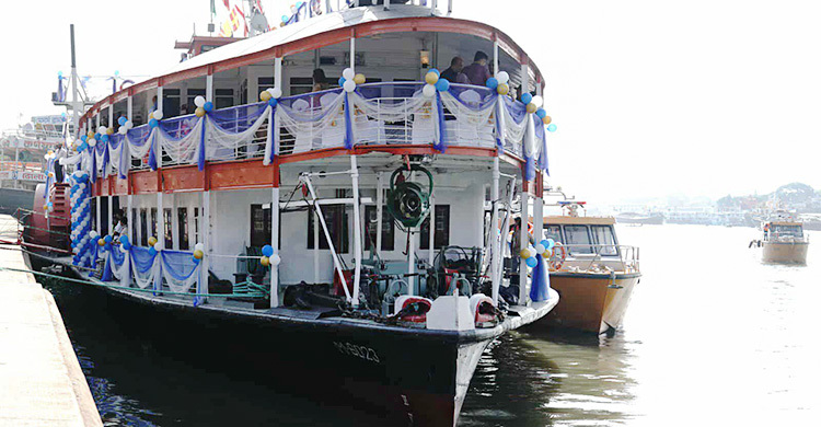 উদ্বোধন হলো শতবর্ষী প্যাডেল স্টিমার ‘পি এস মাহসুদ’