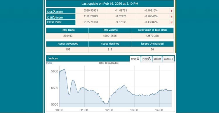 বড় উত্থানের পর বিক্রির চাপে পতনে শেয়ারবাজার