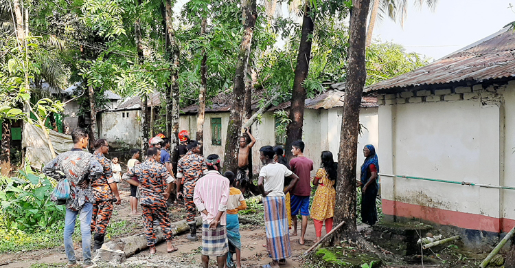 নেত্রকোনায় আকস্মিক ঝড়ে শতাধিক ঘর লন্ডভন্ড