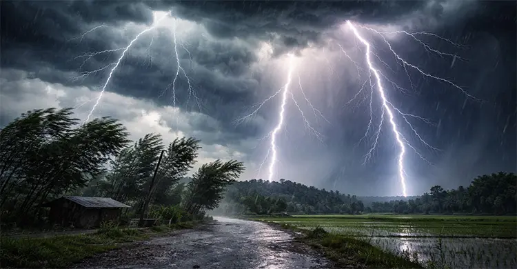 বাংলাদেশে সবচেয়ে বেশি বজ্রপাত হয় কোন জেলায়, কেন?