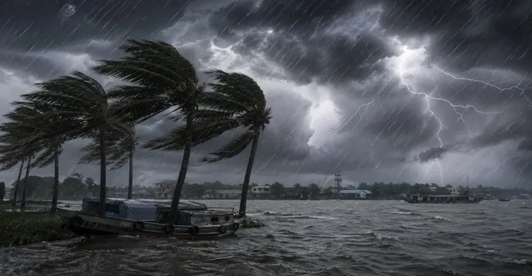 সন্ধ্যার মধ্যে দেশের ৬ অঞ্চলে ৮০ কিলোমিটার বেগে ঝড়ের আভাস