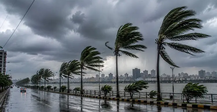 ২০ অঞ্চলে ৬০ কিলোমিটার বেগে ঝড়ের আভাস