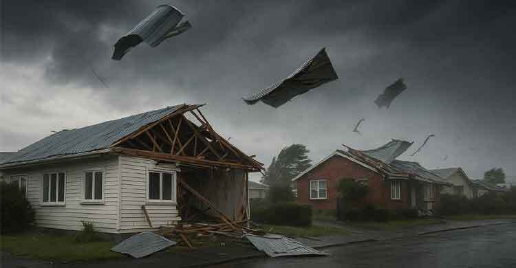 নিউজিল্যান্ডে প্রবল ঝড়ে বিদ্যুৎহীন লাখো মানুষ, বাতিল শতাধিক ফ্লাইট