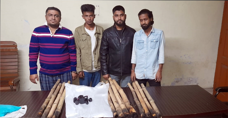 সিলেটে ছাত্রদলের মিছিল থেকে পুলিশের ওপর হামলা, ৪ নেতাকর্মী আটক