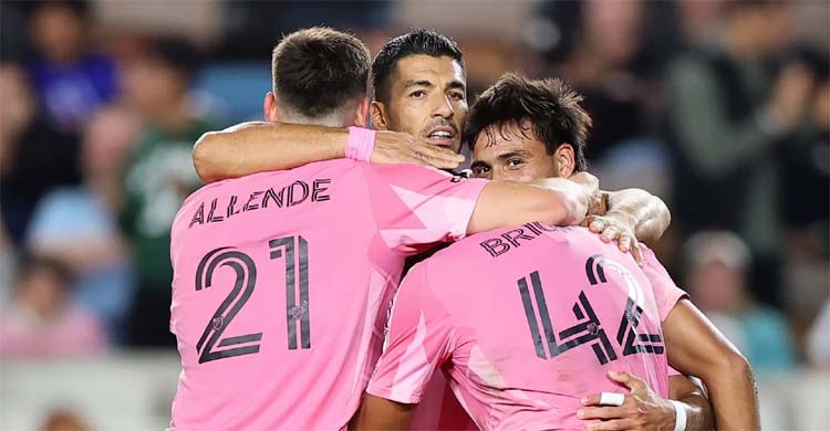 ১ গোল ৩ অ্যাসিস্টে মিয়ামিকে জেতালেন সুয়ারেজ