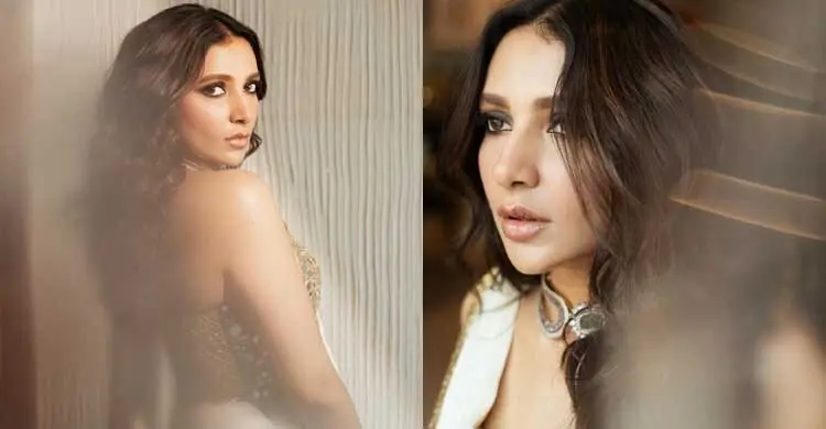 স্ট্র্যাপলেস ব্লাউজ লাস্যময়ী শুভশ্রী