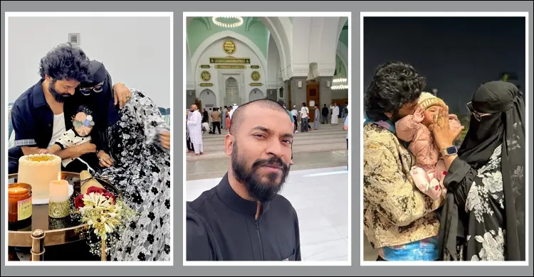 স্ত্রী ও মেয়ের সঙ্গে সুমন আহমেদ সামির, কোলাজ ছবি