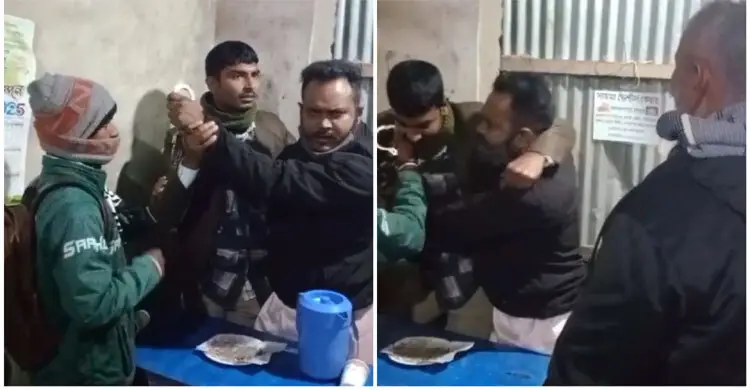 আসামি ধরতে যাওয়া পুলিশের সঙ্গে ধস্তাধস্তি, ভিডিও ভাইরাল