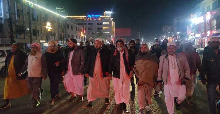 হাদির ওপর হামলার প্রতিবাদে সুনামগঞ্জে বিক্ষোভ