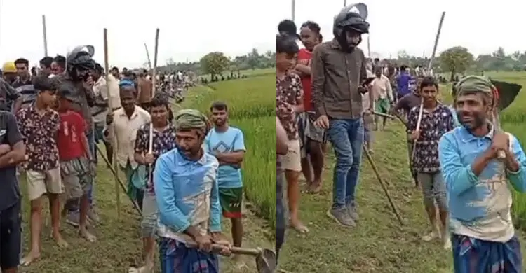 সুনামগঞ্জে ১৪৪ ধারা উপেক্ষা করে বাঁধ কাটার অভিযোগ