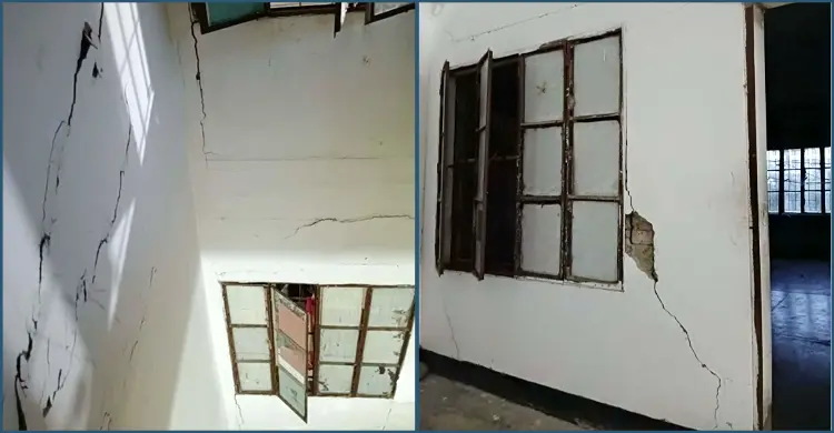 শাবিপ্রবির হলে ফাটল, কক্ষ ছাড়ার নির্দেশে বিপাকে শিক্ষার্থীরা