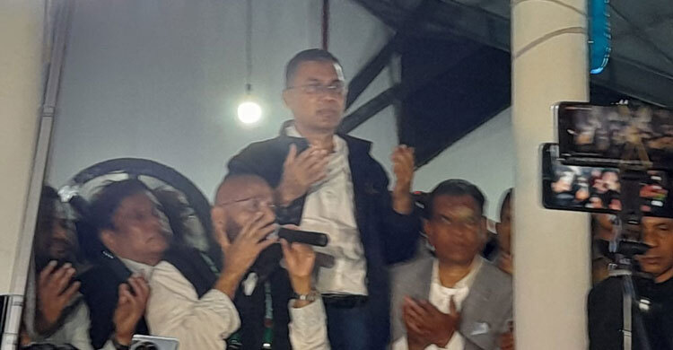 সিলেটে তারেক রহমানকে ঘিরে ‘দুলাভাই দুলাভাই’ স্লোগান