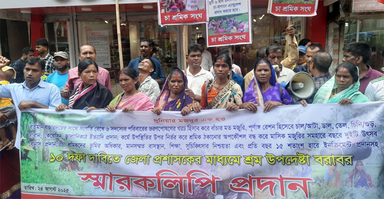 ‌‘বাঁচার মতো মজুরি’সহ ১০ দফা দাবি চা-শ্রমিকদের