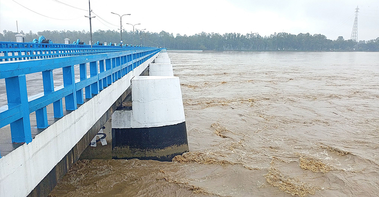বিপৎসীমা ছুঁই ছুঁই করছে তিস্তা, পানিবন্দি পাঁচ হাজার পরিবার