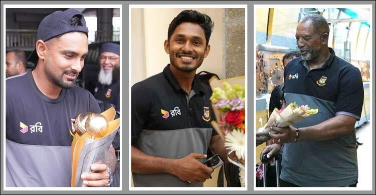 ইতিহাস গড়ে ট্রফি নিয়ে দেশে ফিরলো টাইগাররা
