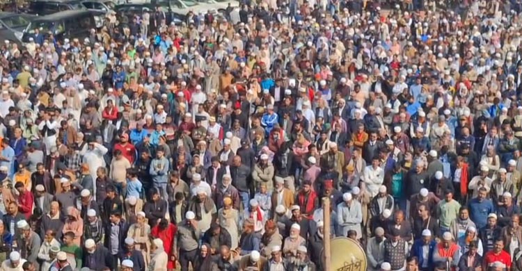 সাবেক স্বরাষ্ট্রমন্ত্রী মাহমুদুল হাসানের জানাজা অনুষ্ঠিত