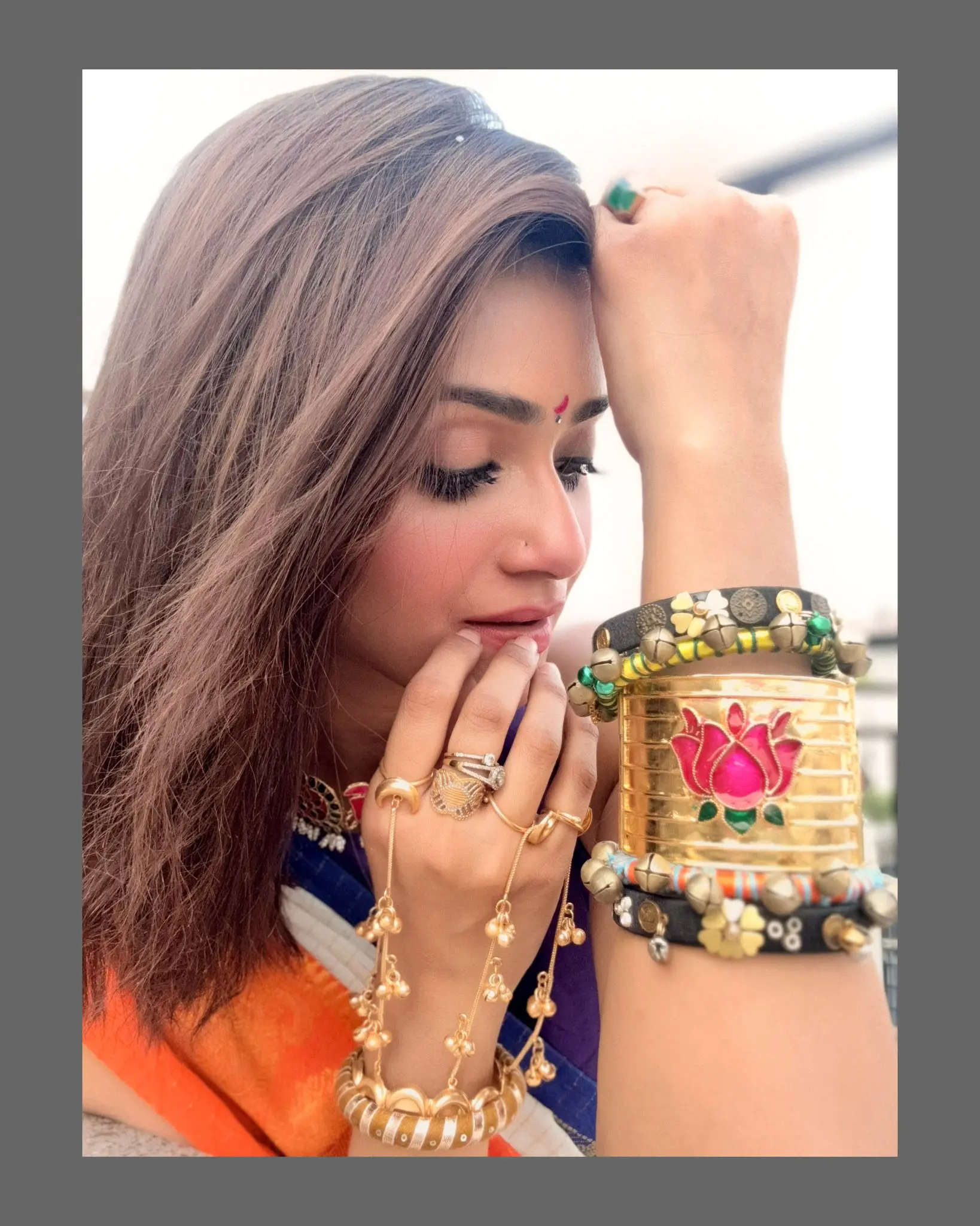 ঐতিহ্য আর গ্ল্যামারে তাক লাগালেন তিশা