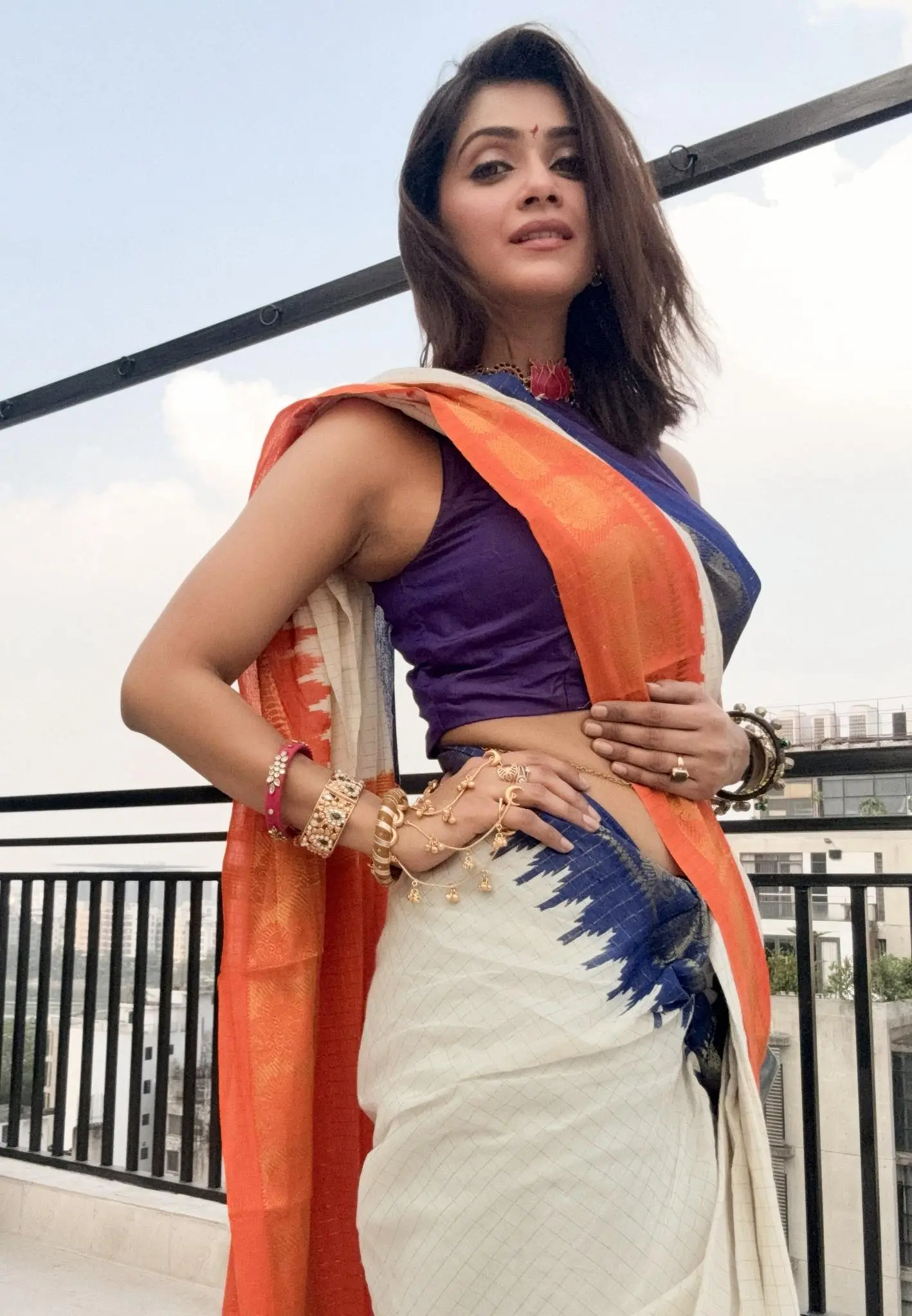 ঐতিহ্য আর গ্ল্যামারে তাক লাগালেন তিশা