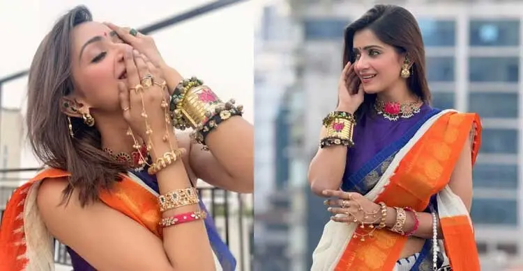 ঐতিহ্য আর গ্ল্যামারে তাক লাগালেন তিশা