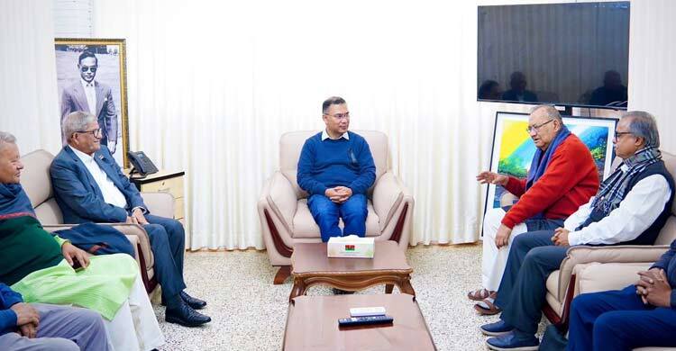 তারেক রহমানের সঙ্গে বাম গণতান্ত্রিক জোট নেতাদের সাক্ষাৎ