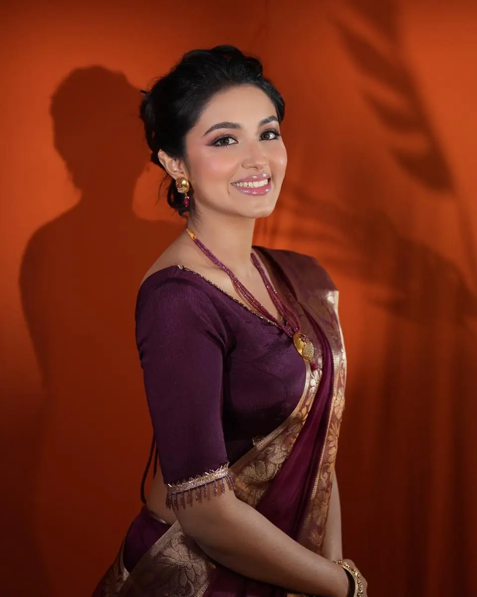 মেরুনের আভিজাত্যে মোহময় তাসনিয়া ফারিণ