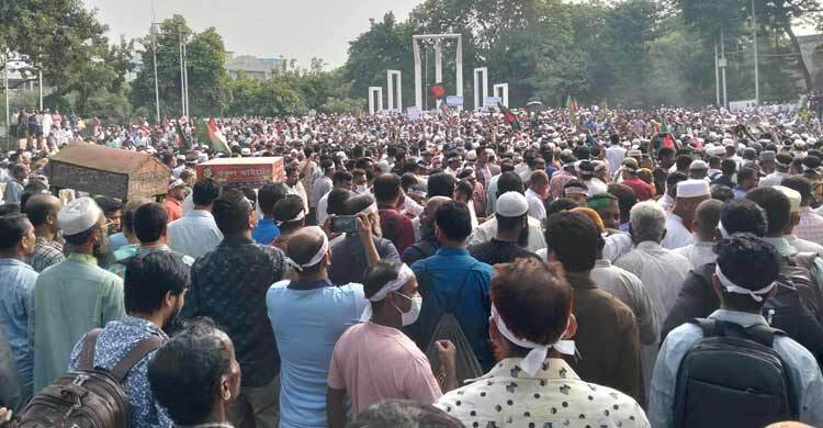 বিকেল ৫টার মধ্যে দাবি না মানলে ‘লং মার্চ টু যমুনা’