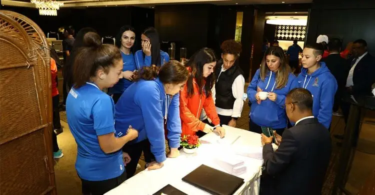 ঢাকায় আজারবাইজান নারী ফুটবল দল