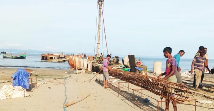 সাত কোটি টাকায় সংস্কার হচ্ছে সেন্টমার্টিনের জরাজীর্ণ জেটি