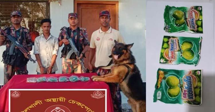টেকনাফে আচারের প্যাকেটে ইয়াবা পাচারকালে যুবক আটক