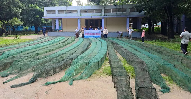 ঠাকুরগাঁওয়ে নিষিদ্ধ জাল জব্দ, ৬০ হাজার টাকা জরিমানা