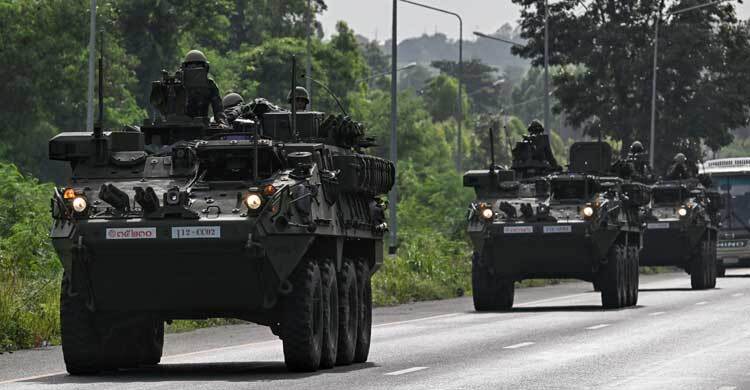 থাইল্যান্ডের সীমান্তবর্তী ৮ জেলায় সামরিক আইন জারি