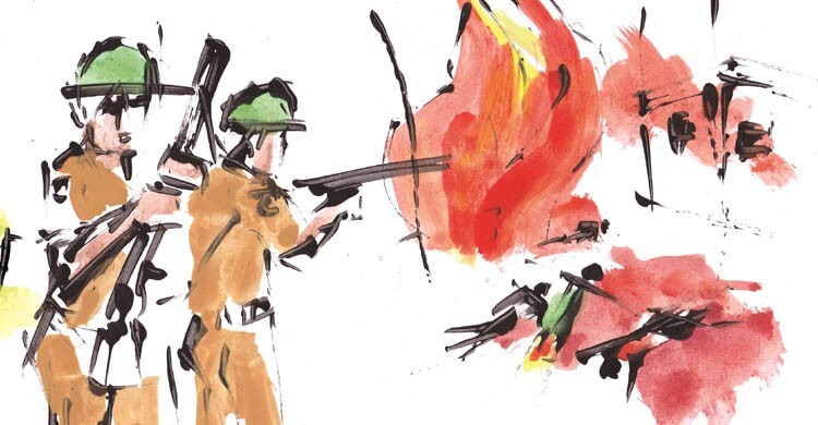 রক্তপলাশের ভোর