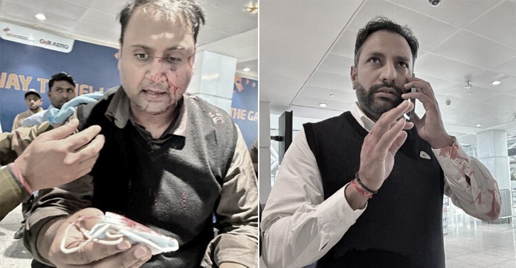 বাচ্চার সামনেই যাত্রীকে মেরে রক্তাক্ত করলেন ভারতীয় পাইলট