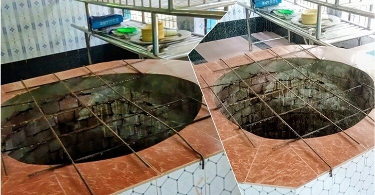 মসজিদের ভেতরে প্রাচীনকালের জীবন্ত কুয়া