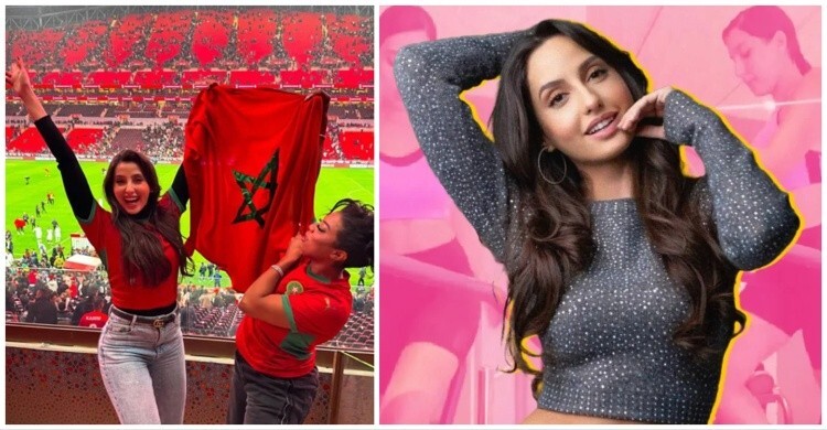 গ্যালারিতে রঙিন নোরা ফাতেহি, হৃদয় জুড়ে মরক্কোর কোন ফুটবলার