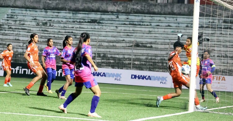 চ্যাম্পিয়নদের জালে ৮ গোল বিকেএসপির মেয়েদের