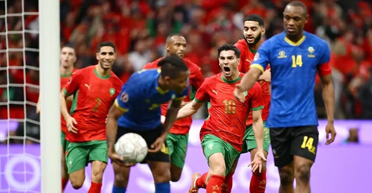 দিয়াজের গোলে শেষ আটে মরক্কো